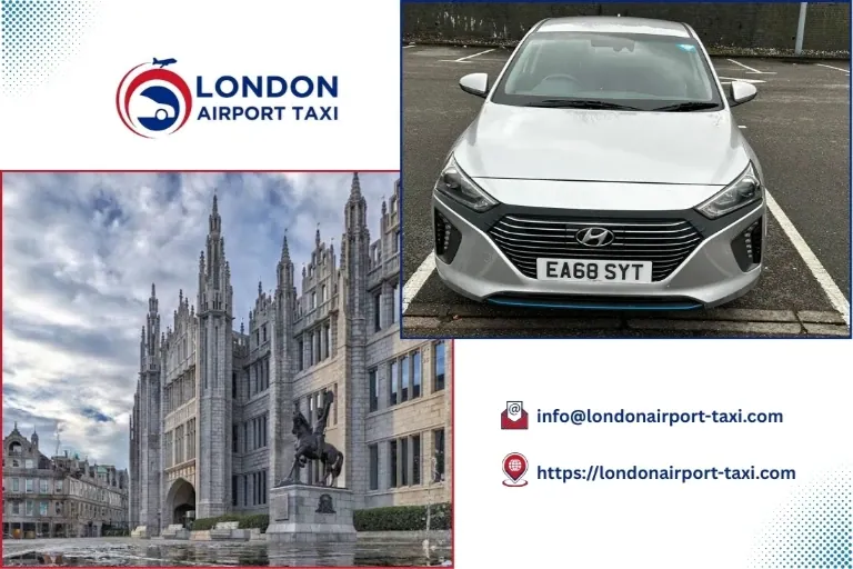 Professional taxi service from Aberdeen to Heathrow Airport