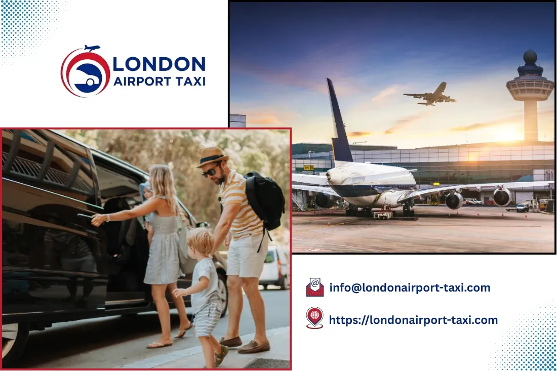 UK Airport Taxi Transfers - fleet of LondonAirport-Taxi.com vehicles serving all 13 UK airports