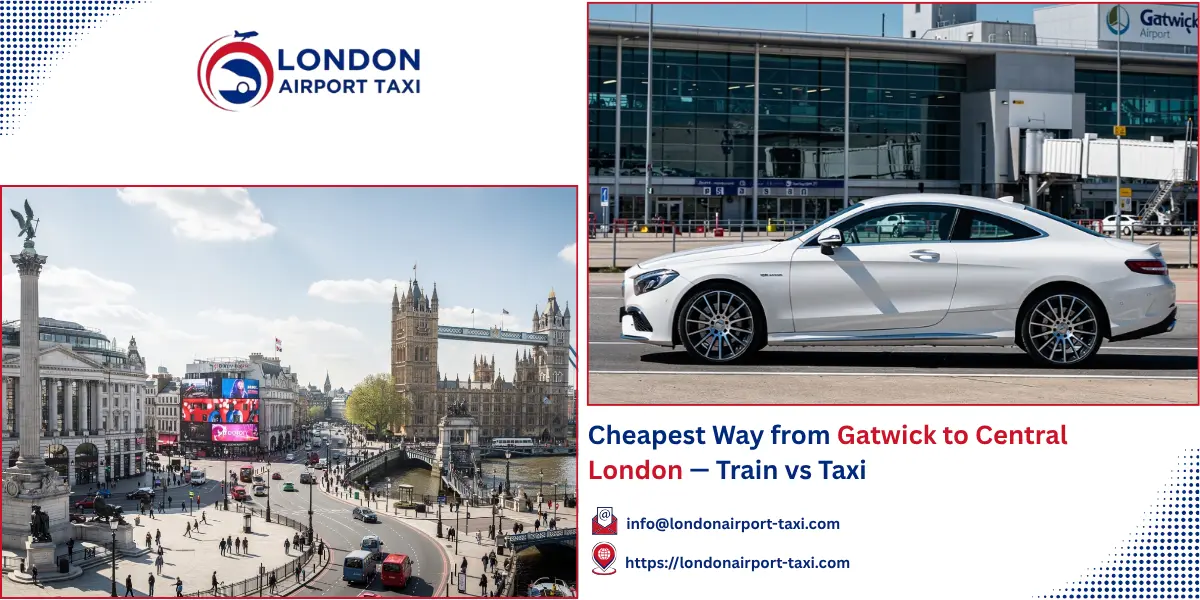 Cheapest Way from Gatwick to Central London 2026 &mdash; Train vs Taxi