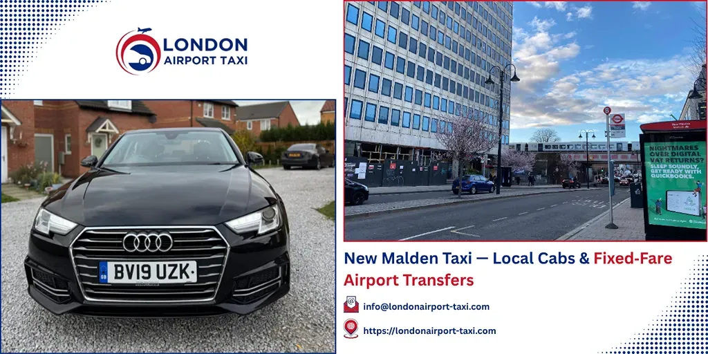 New Malden Taxi & Airport Transfers | Fixed Price 2026