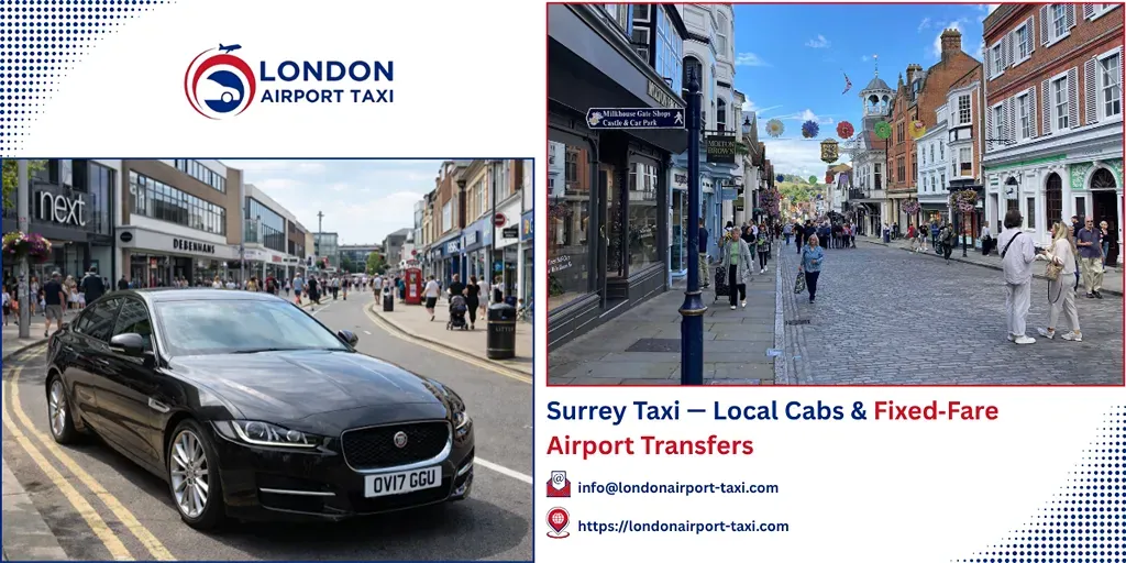 Surrey Taxi & Airport Transfers | Fixed Price 2026