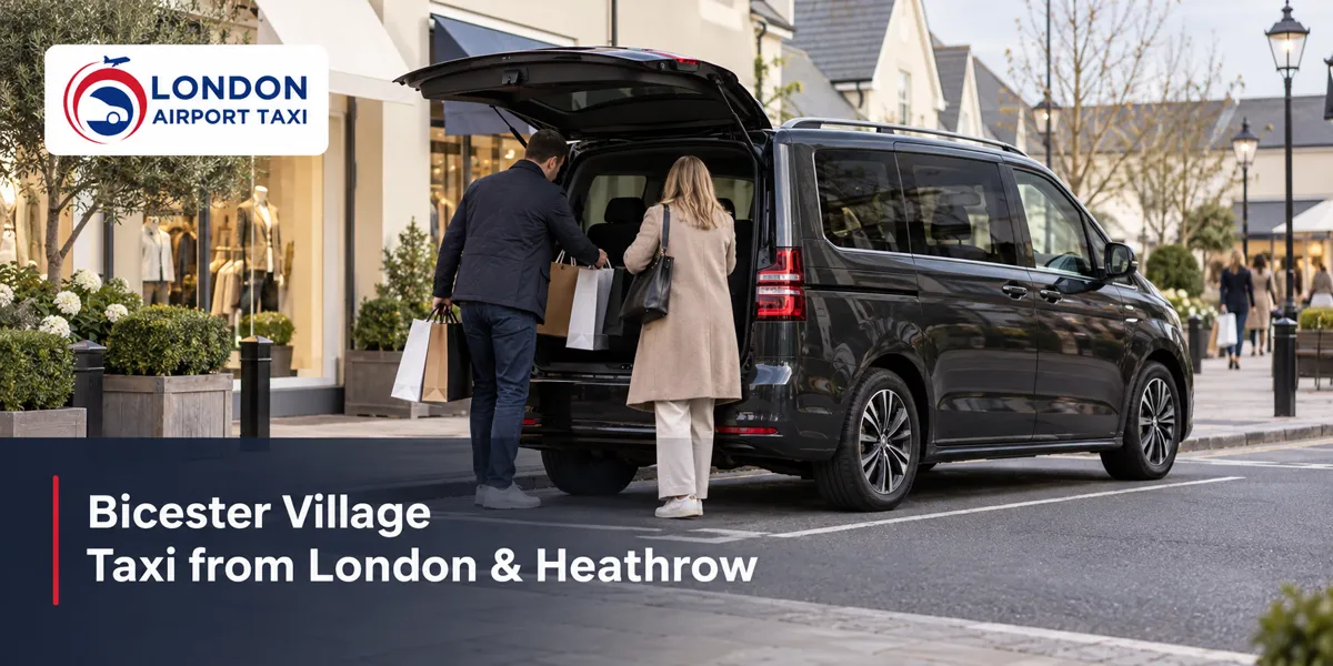 Taxi to Bicester Village from London & Heathrow | Fixed