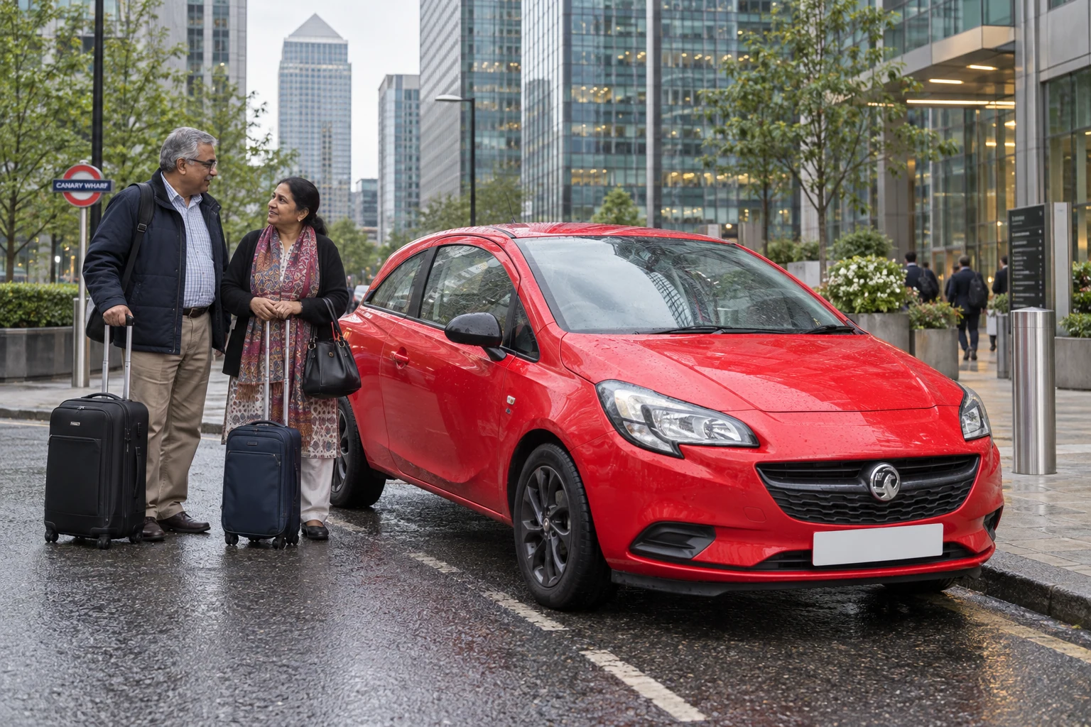 Professional taxi service from Canary Wharf to London City Airport