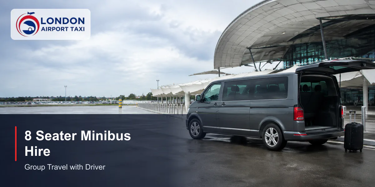 8 Seater Minibus Hire 2026 — From £45/hr With Driver