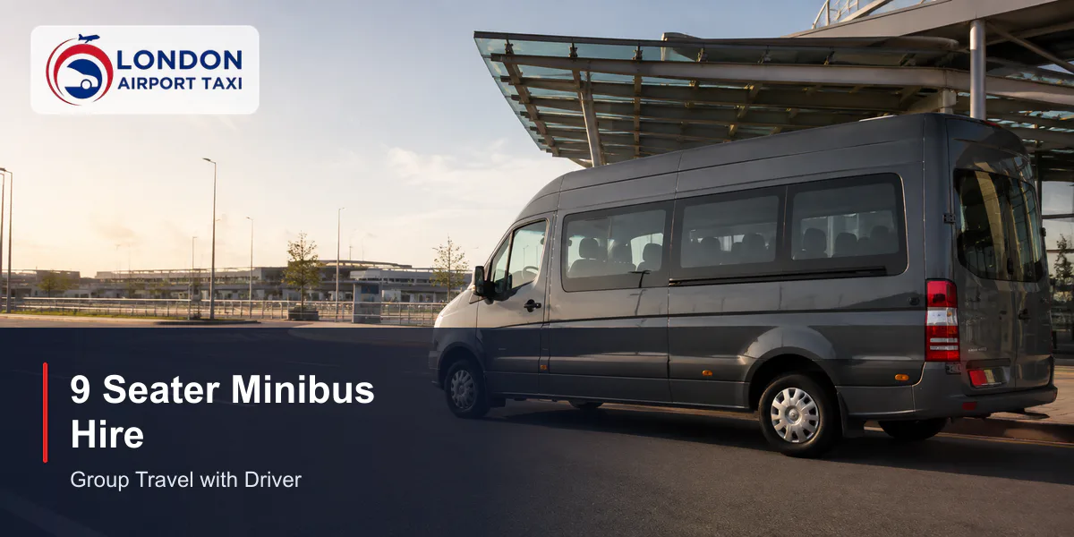 9 Seater Minibus Hire 2026 — From £50/hr With Driver